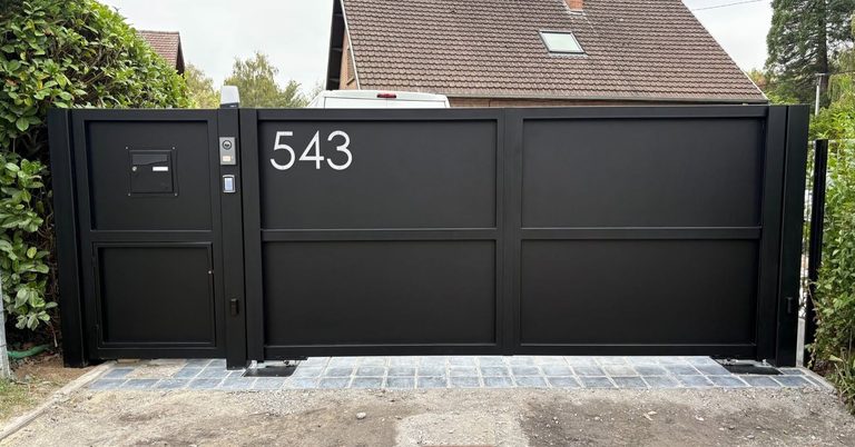 Portail monobloc, réalisation AD Créateur